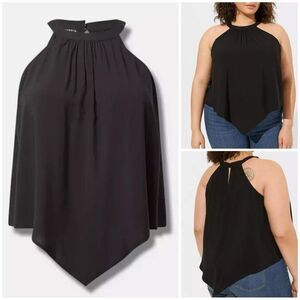 Torrid Black Halter Tank Top